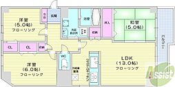 プレステージ・1 3LDKの間取図画像