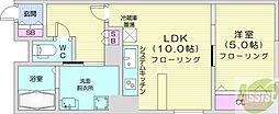 プライムアーバン大通公園1 1LDKの間取図画像