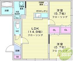 物件の間取り