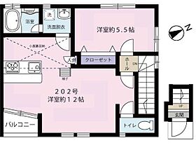 MYステップ 202 ｜ 東京都大田区南蒲田３丁目7-20（賃貸アパート1LDK・2階・43.24㎡） その2