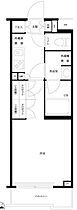 ルーブル大森西 308 ｜ 東京都大田区大森西１丁目8-3（賃貸マンション1K・3階・25.46㎡） その2