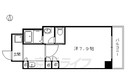 京都市営烏丸線 丸太町駅 徒歩3分の賃貸マンション 2階1Kの間取り