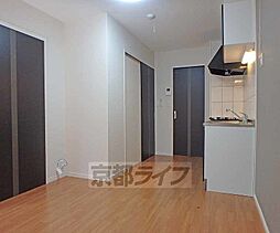 京都市営烏丸線 北大路駅 徒歩24分の賃貸アパート 1階1DKのリビング/ダイニング