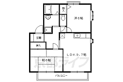 コンフォレスト 2LDKの間取図画像
