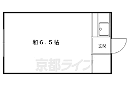 倉橋マンション 1Kの間取図画像