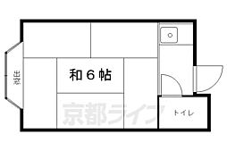 アイバハウス 1Kの間取図画像