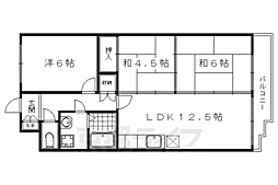 Uレジデンス修学院 3LDKの間取図画像