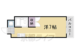 ベストサークル 1Kの間取図画像