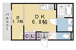 サンライフマイ 1DKの間取図画像