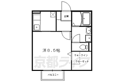 カーサフェリス 1Kの間取図画像