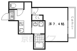 clairepierref 1Kの間取図画像