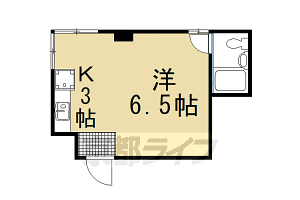 ハウス50 4-C｜京都府京都市北区衣笠東御所ノ内町(賃貸マンション1K・4階・19.91㎡)の写真 その2