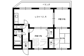 京都府長岡京市馬場1丁目（賃貸マンション3LDK・3階・64.80㎡） その2