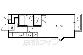 ハイツグリンカ 206 ｜ 京都府京都市北区紫野今宮町（賃貸アパート1K・2階・21.53㎡） その2