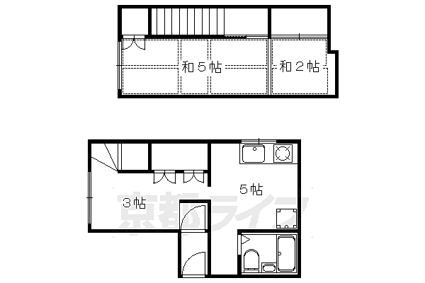 リエール北野 100｜京都府京都市北区北野西白梅町(賃貸マンション3K・1階・42.47㎡)の写真 その2