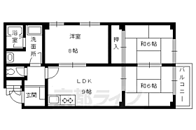 コンフォール北白川II 2-E ｜ 京都府京都市左京区北白川久保田町（賃貸マンション3LDK・2階・62.75㎡） その2