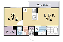 （仮称）北区上賀茂朝露ヶ原町 301 3階1LDKの間取り