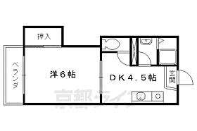 京都府京都市東山区今熊野剣宮町（賃貸アパート1DK・2階・25.00㎡） その2