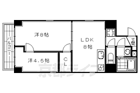 京都府京都市下京区上鱗形町（賃貸マンション2LDK・1階・47.00㎡） その2