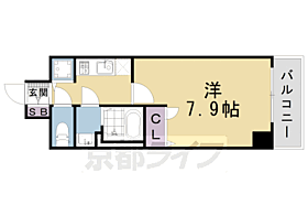 京都府京都市南区西九条大国町（賃貸マンション1K・6階・25.54㎡） その2