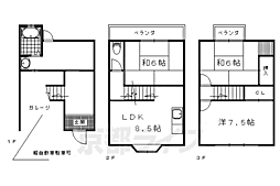 北区大北山原谷乾町貸家