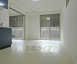 京福電気鉄道北野線 北野白梅町駅 徒歩10分の賃貸アパート 1階1LDKのリビング/ダイニング