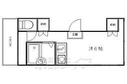 ラカサカンタール ワンルームの間取図画像