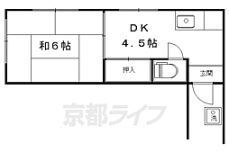 リッチモンド岡崎 1Kの間取図画像