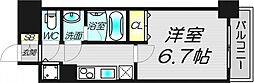 LAV心斎橋WEST 1Kの間取図画像