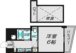 エステムコート新大阪3ステーションプラザ 1Kの間取図画像