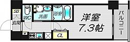 ミュプレ北浜 1Kの間取図画像