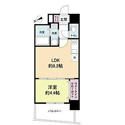 セレニテ京橋クレア 1LDKの間取図画像
