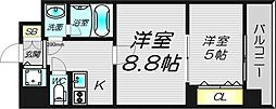 THE MUSIC COURT 2Kの間取図画像
