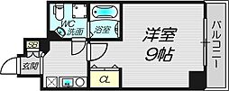 プラ・ディオ天満セレニテ 1Kの間取図画像
