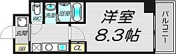Maisondeレジデア西本町 1Kの間取図画像
