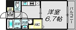 S-FORT福島ラルーナ 1Kの間取図画像