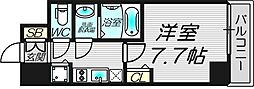 スペーシア日本橋東 1Kの間取図画像