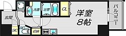 Metrosa谷町六丁目North 1Kの間取図画像