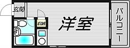 シンコーメゾン扇町 ワンルームの間取図画像