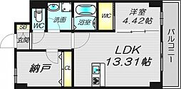 豊中市三和町1丁目マンション 1SLDKの間取図画像