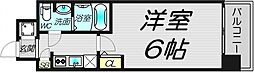 エスリード梅田グランノース 1Kの間取図画像