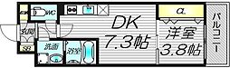 CITYPALCRESTTANIMACHI 1DKの間取図画像
