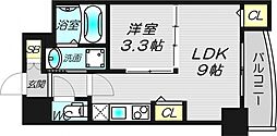 SERENiTE本町グランデ 1LDKの間取図画像