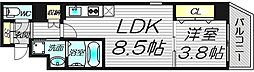 CITYPALCRESTTANIMACHI 1LDKの間取図画像