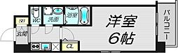 エスリードレジデンスオオサカウエスト 1Kの間取図画像