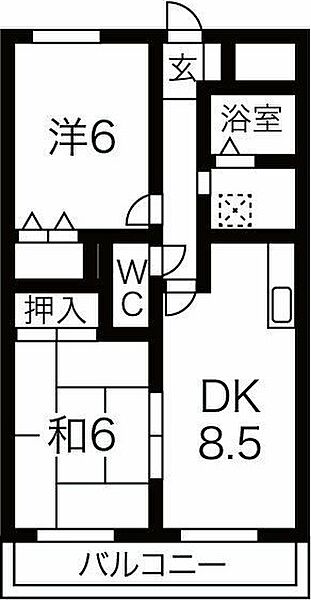 グリーンコート西脇 ｜大阪府大阪市都島区毛馬町３丁目(賃貸マンション2DK・1階・48.54㎡)の写真 その2