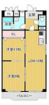 大阪府大阪市旭区清水４丁目（賃貸マンション2LDK・2階・52.11㎡） その2