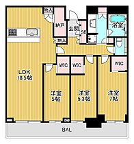 大阪府大阪市北区大淀南２丁目（賃貸マンション3LDK・48階・88.56㎡） その2