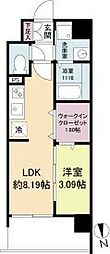 WORVE吹田江坂 1LDKの間取図画像