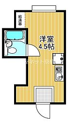 サクセスコート都島 ワンルームの間取図画像